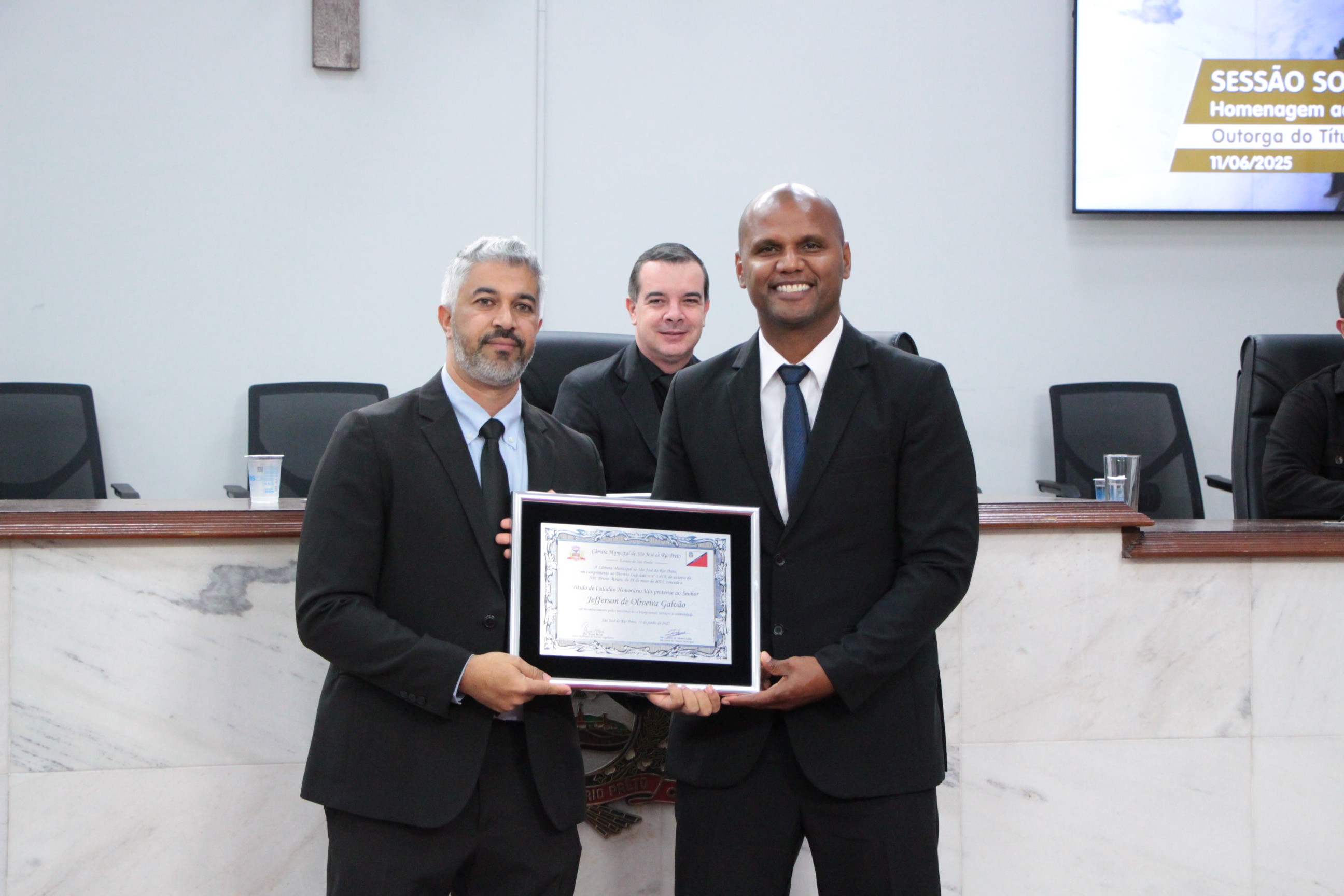 Jefferson Galvão recebe Título de Cidadão Honorário Rio-pretense