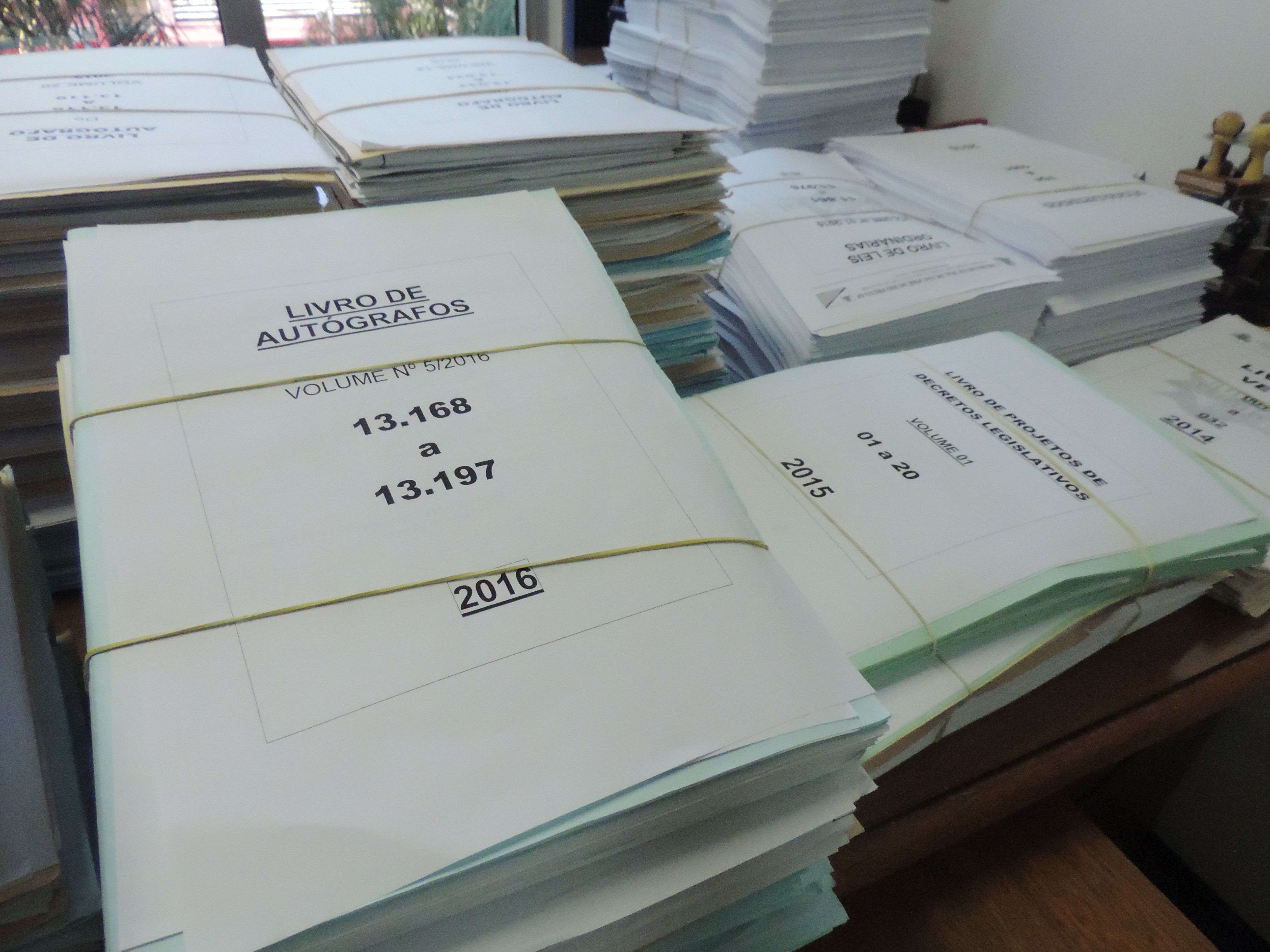 Documentos serão enviados para encadernação e arquivo