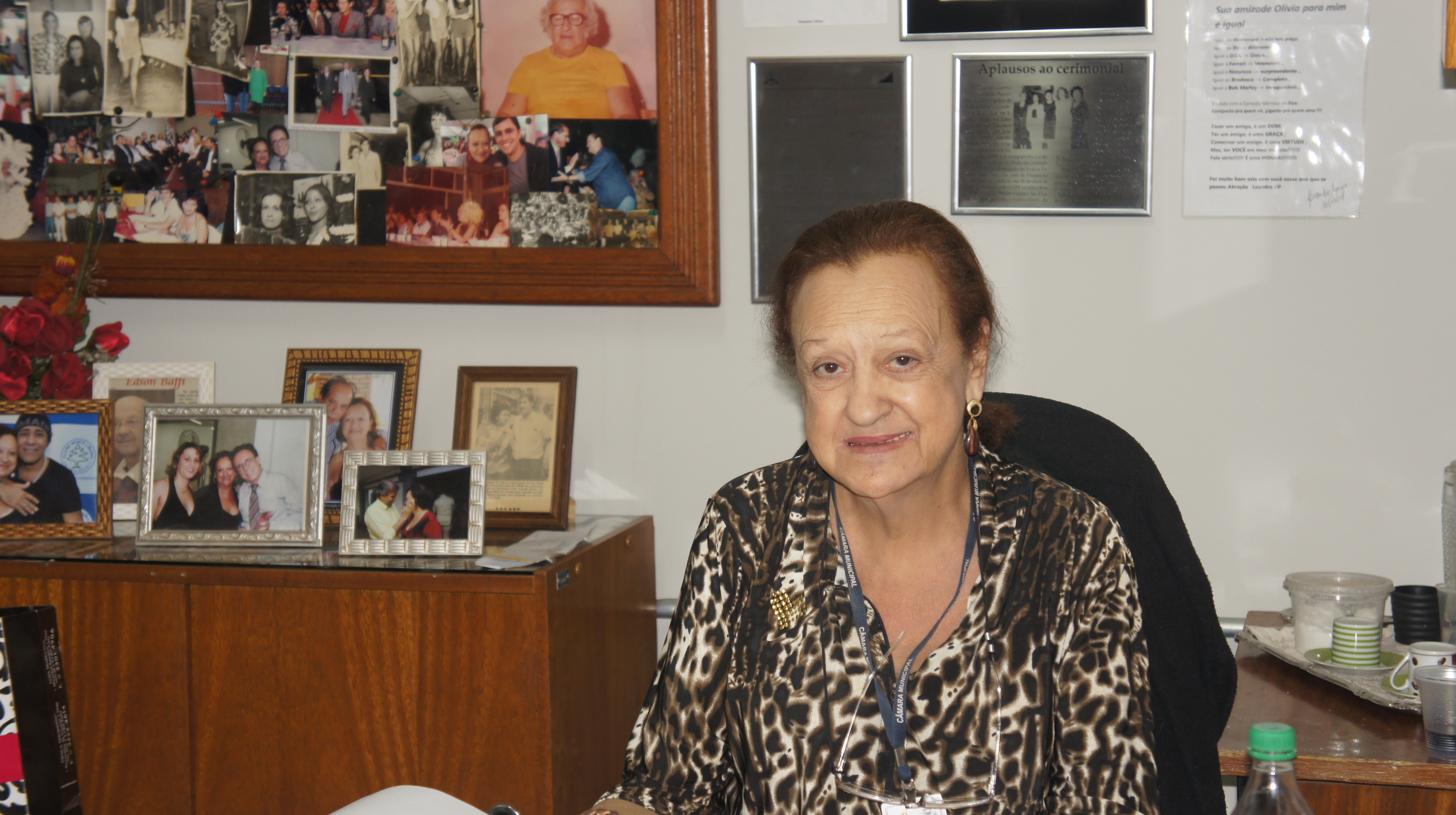 Olívia é servidora da Câmara há mais de 30 anos