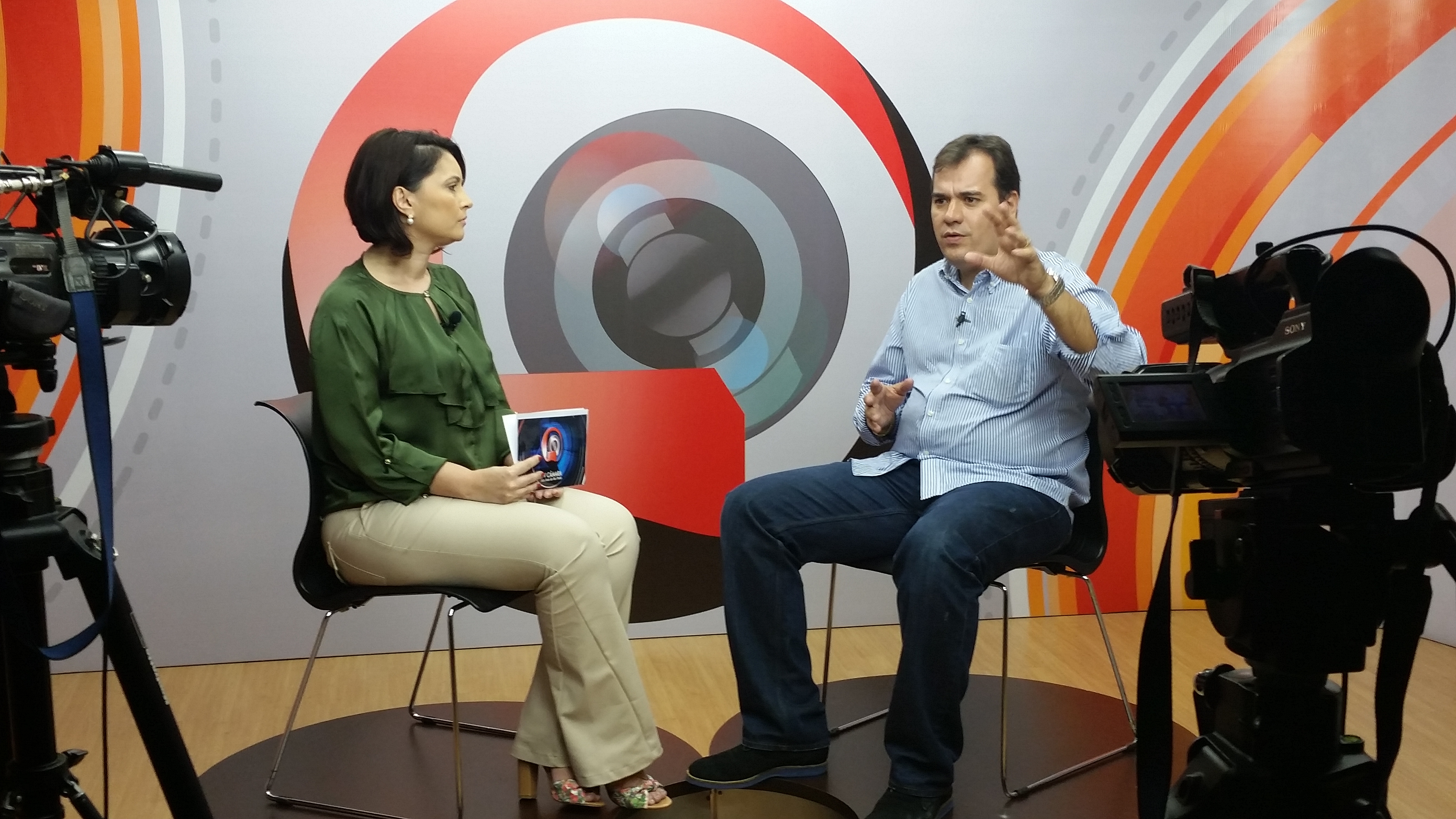 Fábio Marcondes gravou programa Questão de Ordem