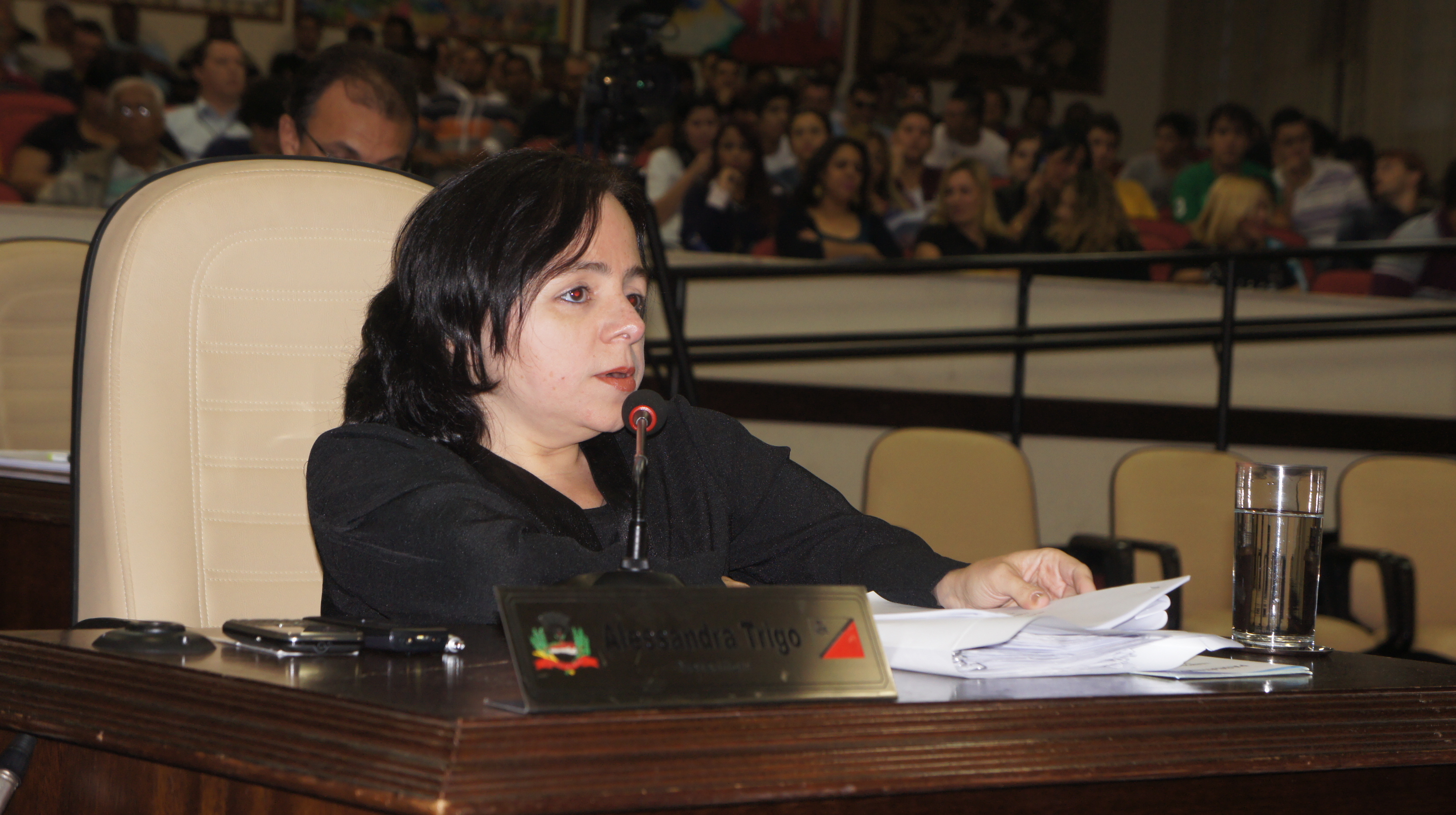 Vereadora Alessandra Trigo lê relatório final de CEI